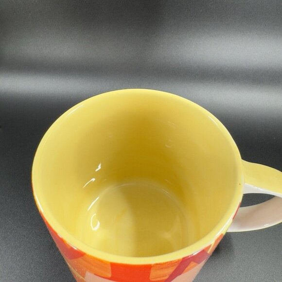 Anthropologie Monogram Letter M Mug Initial Multicolor Ceramic Coffee Mug Cup - Picture 5 of 12